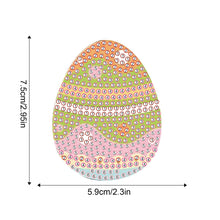 Load image into Gallery viewer, 8Pcs Easter Egg DIY Diamond Painting Fridge Magnets for Car Mailbox Decor