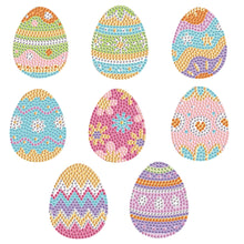 Load image into Gallery viewer, 8Pcs Easter Egg DIY Diamond Painting Fridge Magnets for Car Mailbox Decor