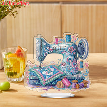 Load image into Gallery viewer, 2D Flat Flower Stitch Machine DIY Diamond Painting Desktop Ornaments Kit