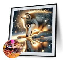 Load image into Gallery viewer, Snow Wolf 30*30CM(Canvas) Full Round Drill Diamond Painting