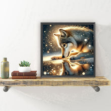 Load image into Gallery viewer, Snow Wolf 30*30CM(Canvas) Full Round Drill Diamond Painting