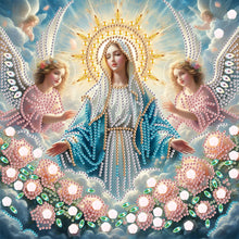 Load image into Gallery viewer, Madonna Jesus 30*30CM(Canvas) Partial Special Shaped Drill Diamond Painting