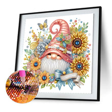 Load image into Gallery viewer, Flower Gnome 30*30CM(Canvas) Partial Special Shaped Drill Diamond Painting