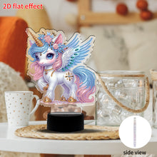 Load image into Gallery viewer, DIY Unicorn Diamond Art Painting Lamp Double Sided Diamond Painting Night Light