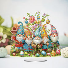 Load image into Gallery viewer, Easter Special Shaped Diamond Painting Desktop Ornaments Kit Decor (Gnomes)