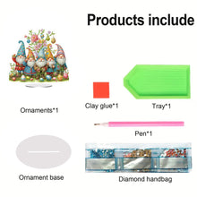 Load image into Gallery viewer, Easter Special Shaped Diamond Painting Desktop Ornaments Kit Decor (Gnomes)