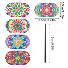 Load image into Gallery viewer, 5Pcs PU Mandala Pattern 5D DIY Diamond Hair Sticks Crafts Gifts for Women Girls
