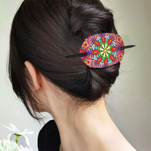 Load image into Gallery viewer, 5Pcs PU Mandala Pattern 5D DIY Diamond Hair Sticks Crafts Gifts for Women Girls