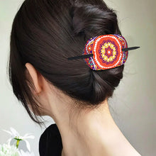 Load image into Gallery viewer, 5Pcs PU Mandala Pattern 5D DIY Diamond Hair Sticks Crafts Gifts for Women Girls