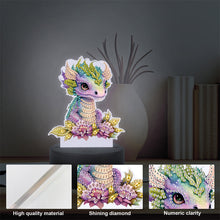 Load image into Gallery viewer, Acrylic Double Sided Diamond Painting LED Night Light for Adults Beginner(Dinosa