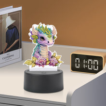 Load image into Gallery viewer, Acrylic Double Sided Diamond Painting LED Night Light for Adults Beginner(Dinosa