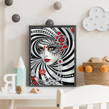 Load image into Gallery viewer, Masked Woman 30*40CM(Canvas) Partial Special Shaped Drill Diamond Painting