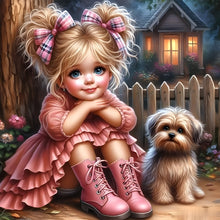 Load image into Gallery viewer, Cute Child 40*40CM(Canvas) Full Round Drill Diamond Painting
