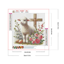 Load image into Gallery viewer, Easter Sheep 30*30CM(Canvas) Full Round Drill Diamond Painting
