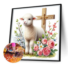 Load image into Gallery viewer, Easter Sheep 30*30CM(Canvas) Full Round Drill Diamond Painting