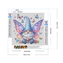 Load image into Gallery viewer, Gnome And Butterfly 30*30CM(Canvas) Full Round Drill Diamond Painting