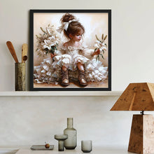 Load image into Gallery viewer, Girl In A Wedding Dress With Lilies 40*40CM(Canvas) Full Round Drill Diamond Painting