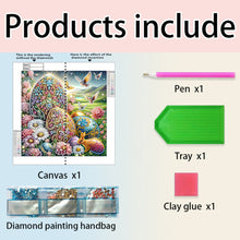 Load image into Gallery viewer, Easter Lawn Eggs 30*30CM(Canvas) Partial Special Shaped Drill Diamond Painting