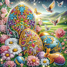 Load image into Gallery viewer, Easter Lawn Eggs 30*30CM(Canvas) Partial Special Shaped Drill Diamond Painting
