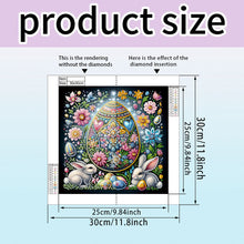 Load image into Gallery viewer, Easter Bunny With Eggs 30*30CM(Canvas) Partial Special Shaped Drill Diamond Painting