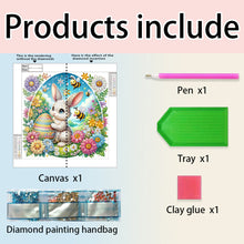 Load image into Gallery viewer, Easter Bee And Egg Bunny 30*30CM(Canvas) Partial Special Shaped Drill Diamond Painting