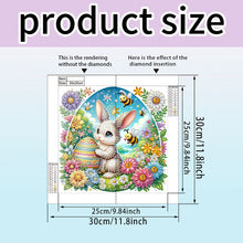 Load image into Gallery viewer, Easter Bee And Egg Bunny 30*30CM(Canvas) Partial Special Shaped Drill Diamond Painting