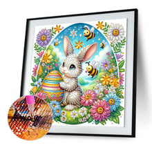 Load image into Gallery viewer, Easter Bee And Egg Bunny 30*30CM(Canvas) Partial Special Shaped Drill Diamond Painting