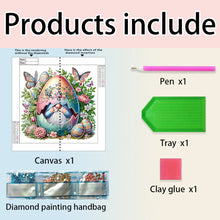 Load image into Gallery viewer, Easter Egg-Breaking Gnome 30*30CM(Canvas) Partial Special Shaped Drill Diamond Painting