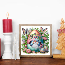 Load image into Gallery viewer, Easter Egg-Breaking Gnome 30*30CM(Canvas) Partial Special Shaped Drill Diamond Painting