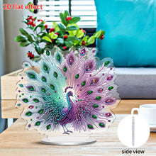 Load image into Gallery viewer, Acrylic 2D Flat Peacock DIY Diamond Painting Desktop Ornaments Kit for Decor