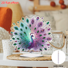 Load image into Gallery viewer, Acrylic 2D Flat Peacock DIY Diamond Painting Desktop Ornaments Kit for Decor