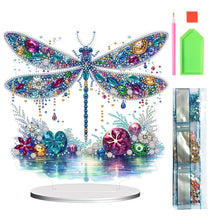 Load image into Gallery viewer, Acrylic 2D Flat Dragonfly DIY Diamond Painting Desktop Ornaments Kit for Decor