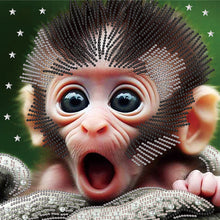 Load image into Gallery viewer, Crazy Monkey 30*30CM(Canvas) Partial Special Shaped Drill Diamond Painting