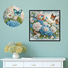 Load image into Gallery viewer, Flowers 30*30CM(Canvas) Partial Special Shaped Drill Diamond Painting