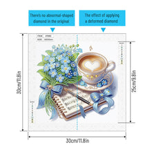 Load image into Gallery viewer, Coffee Bouquet 30*30CM(Canvas) Partial Special Shaped Drill Diamond Painting