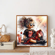 Load image into Gallery viewer, Cute Big-Eyed Girl 40*40CM(Canvas) Full Round Drill Diamond Painting