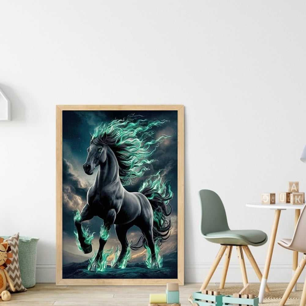 Horse - Full 11CT Stamped Cross Stitch 35x50CM - Yishu