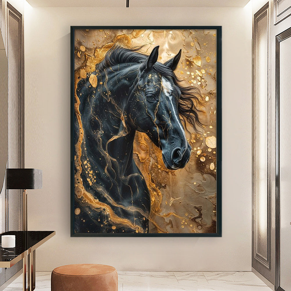 Horse - Full 11CT Stamped Cross Stitch 40x60CM - Yishu