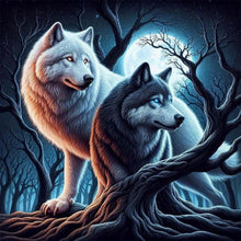 Load image into Gallery viewer, Wolf 40*40CM(Canvas) Full Round Drill Diamond Painting