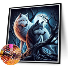 Load image into Gallery viewer, Wolf 40*40CM(Canvas) Full Round Drill Diamond Painting