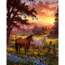 Load image into Gallery viewer, Forest Horse 40*50CM(Canvas) Full Round Drill Diamond Painting