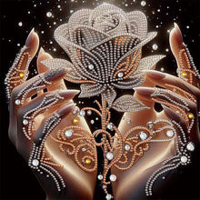 Load image into Gallery viewer, Dream Rose 30*30CM(Canvas) Partial Special Shaped Drill Diamond Painting