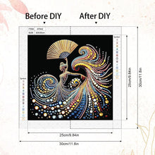 Load image into Gallery viewer, Elegantly Dancing Woman 30*30CM(Canvas) Partial Special Shaped Drill Diamond Painting