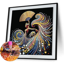 Load image into Gallery viewer, Elegantly Dancing Woman 30*30CM(Canvas) Partial Special Shaped Drill Diamond Painting