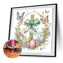 Load image into Gallery viewer, Easter Cross 30*30CM(Canvas) Partial Special Shaped Drill Diamond Painting