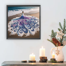 Load image into Gallery viewer, Beautiful Woman In A Skirt 30*30CM(Canvas) Partial Special Shaped Drill Diamond Painting