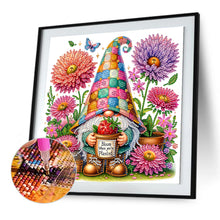 Load image into Gallery viewer, Flowers And Gnomes 30*30CM(Canvas) Partial Special Shaped Drill Diamond Painting