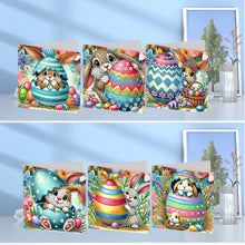 Load image into Gallery viewer, 6PCS DIY Easter Pattern Rhinestone Diamond Art Mosaic Postcards for Friends