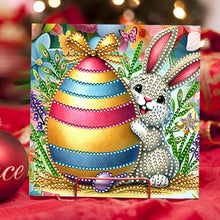 Load image into Gallery viewer, 6PCS DIY Easter Pattern Rhinestone Diamond Art Mosaic Postcards for Friends