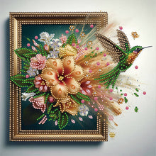 Load image into Gallery viewer, Hummingbird Out Of Frame 30*30CM(Canvas) Partial Special Shaped Drill Diamond Painting